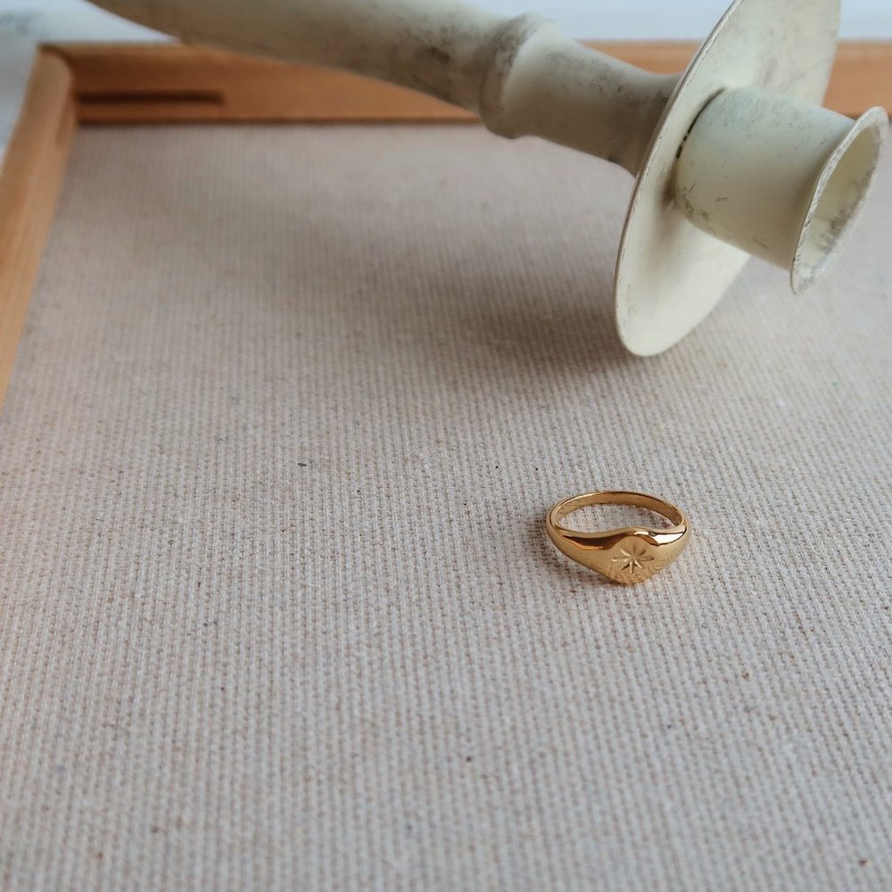 NEW 18K Gold Plated Shooting Star Ring - Picture 8 of 9